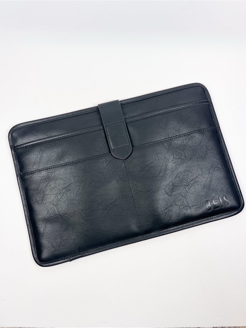 BEIS Black Laptop Sleeve Padded Faux Leather